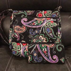 Vera Bradley Mailbag with matching Georgia wallet
